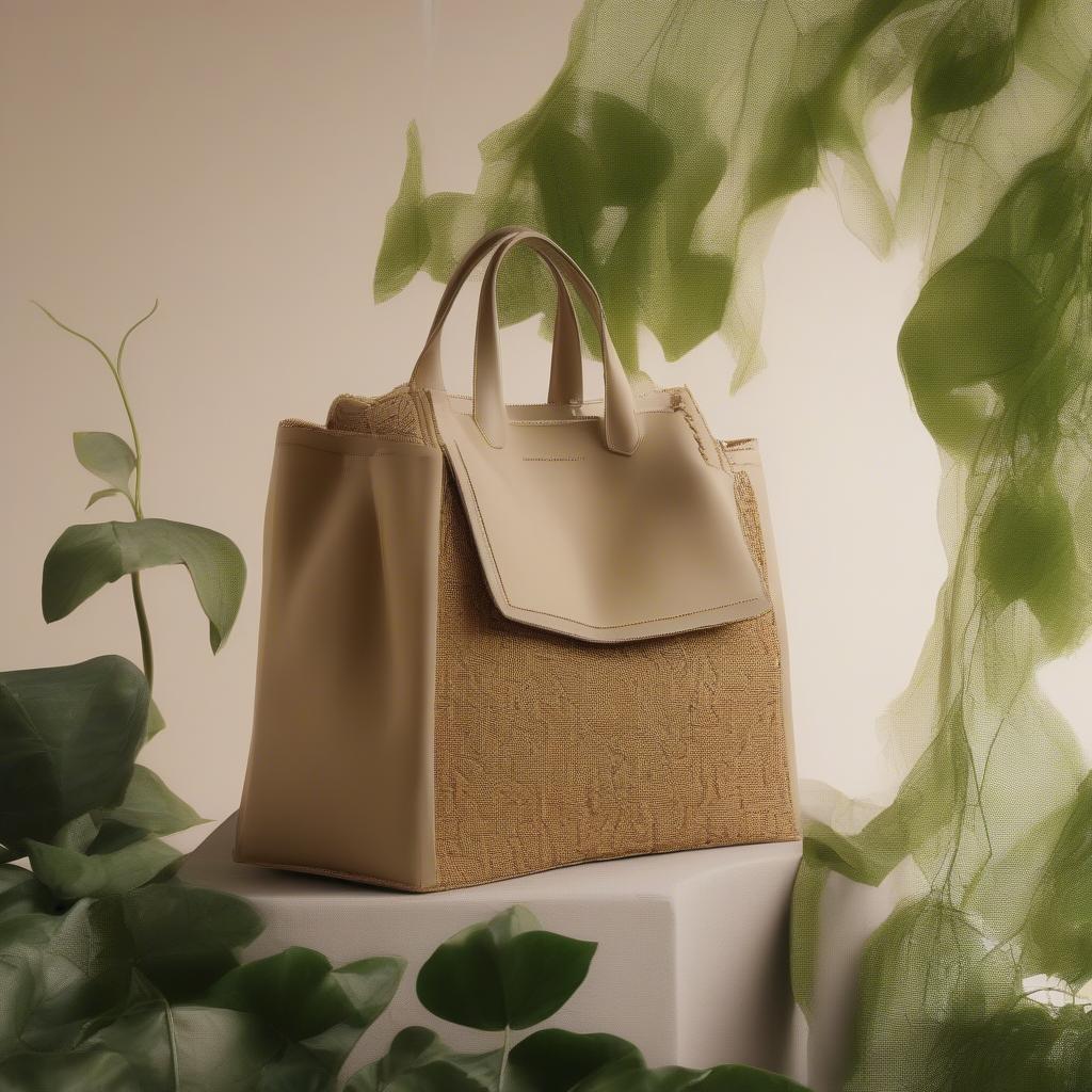 Stella McCartney Beckett Bag made from sustainable, woven materials