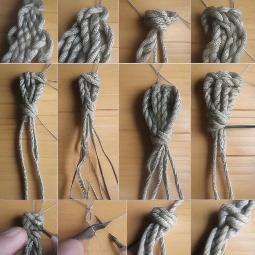 Step-by-Step Rope Weaving Process