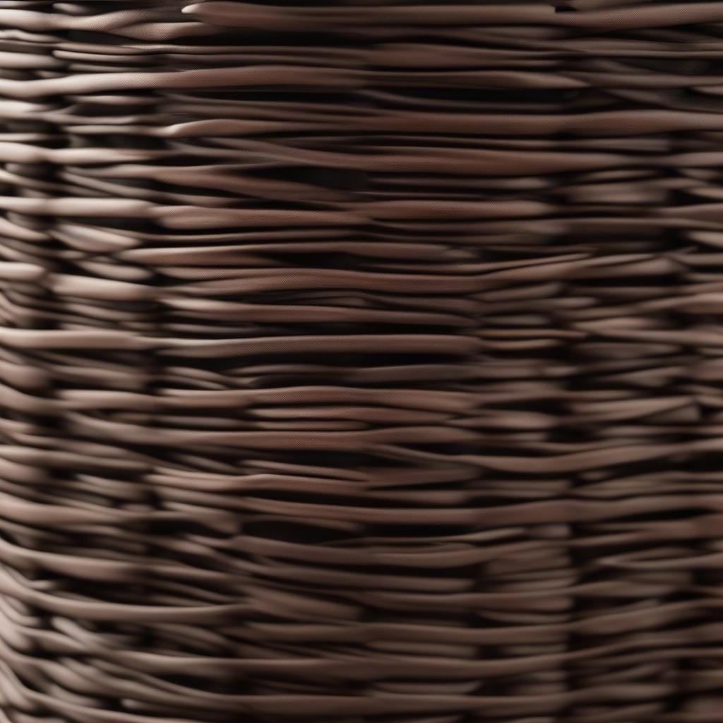 Sterilite Espresso Short Weave Basket Close-up