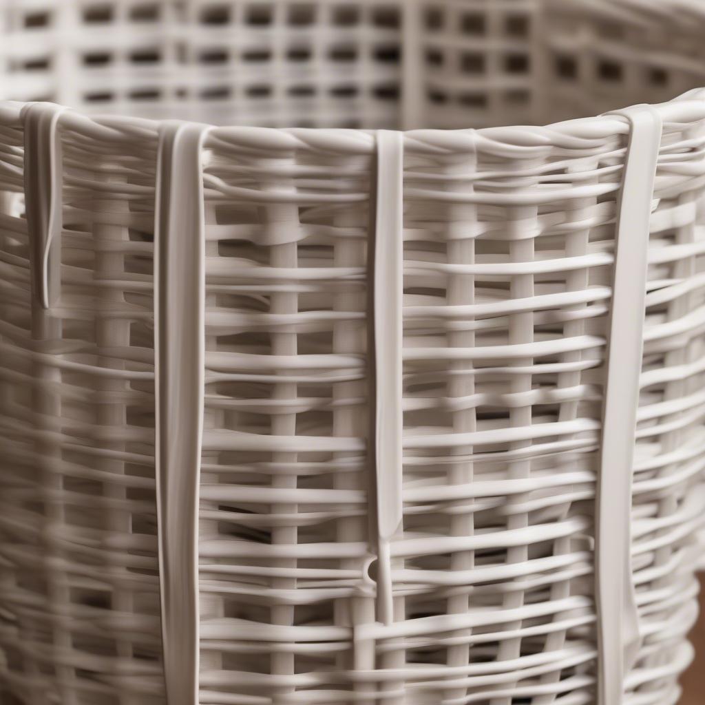 Sterilite Tall Weave Basket Close-up Weave Detail