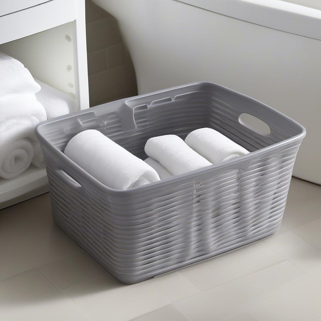 Sterilite Weave Basket Gray Storage Solutions