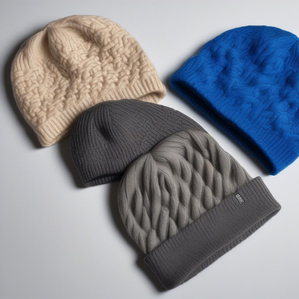 Stockx Basket Weave Beanie Variations: Wool, Acrylic, and Cashmere