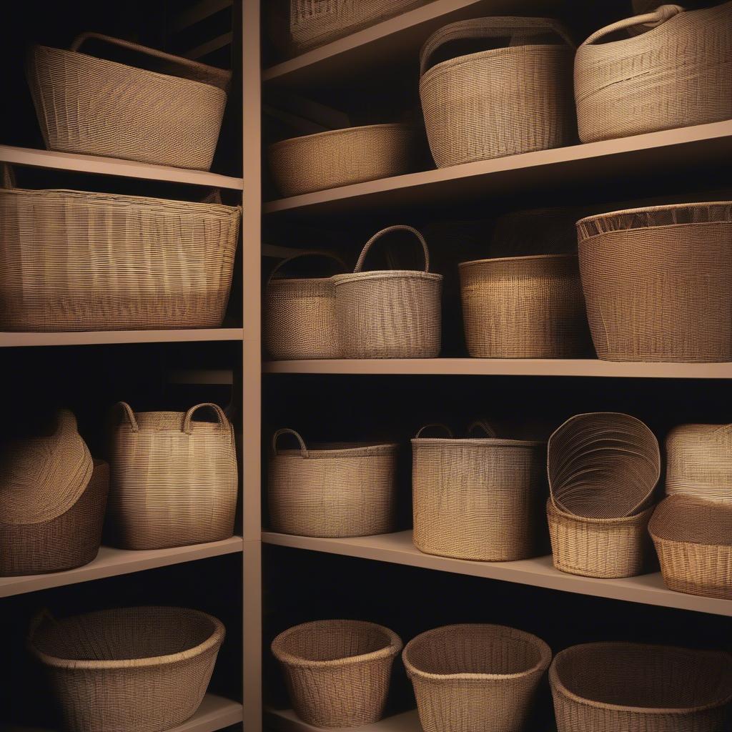 Storing Woven Baskets Correctly