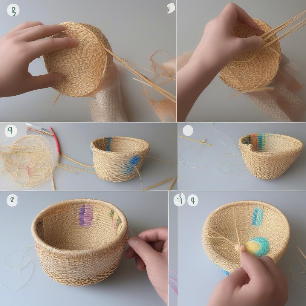 Shaping and Finishing a Straw Basket