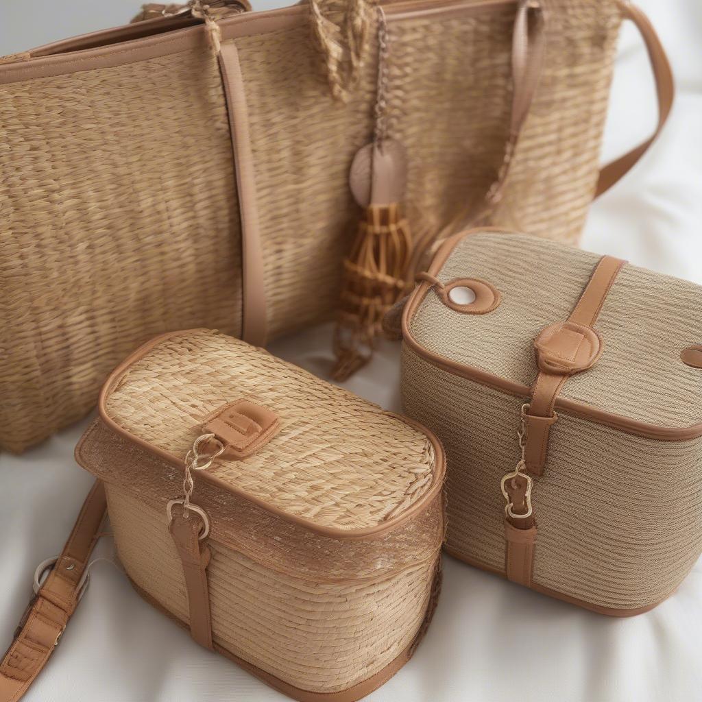 Different Materials for Straw Woven Crossbody Bags