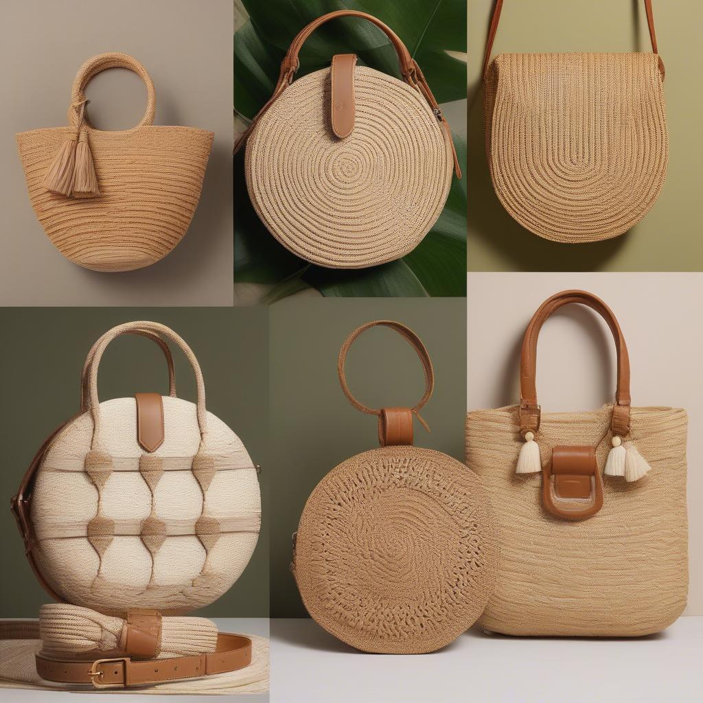 Different Styles of Straw Woven Crossbody Bags