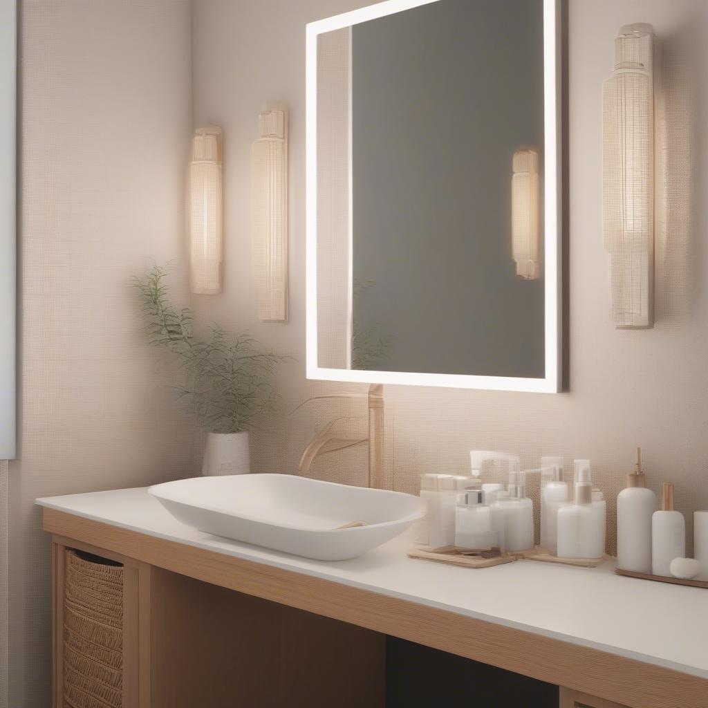 Styling and Caring for a Basket Weave Vanity: Mirrors, Lighting, Accessories, and Cleaning