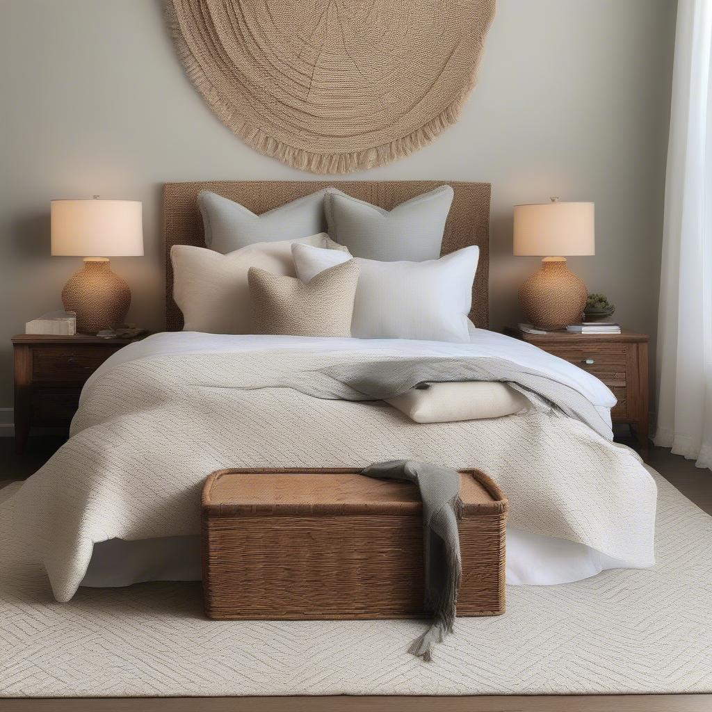 Styling Basket Weave Bedspreads: Creating a Cozy Bedroom Ambiance