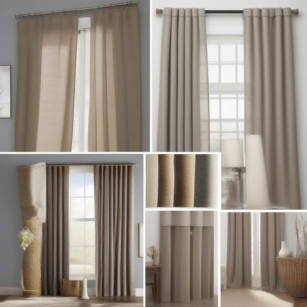 Styling Ideas for Basket Weave Curtains