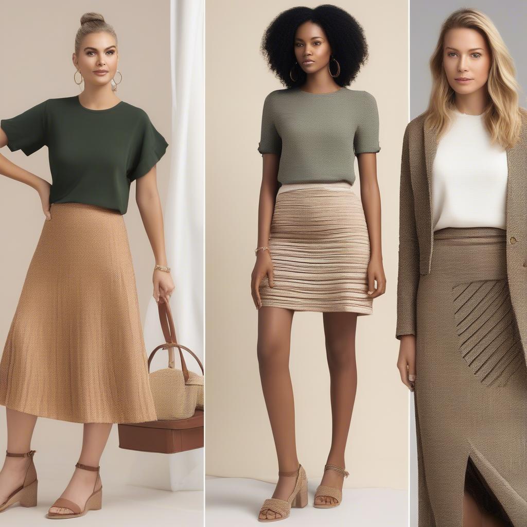 Styling Ideas for Basket Weave Skirts