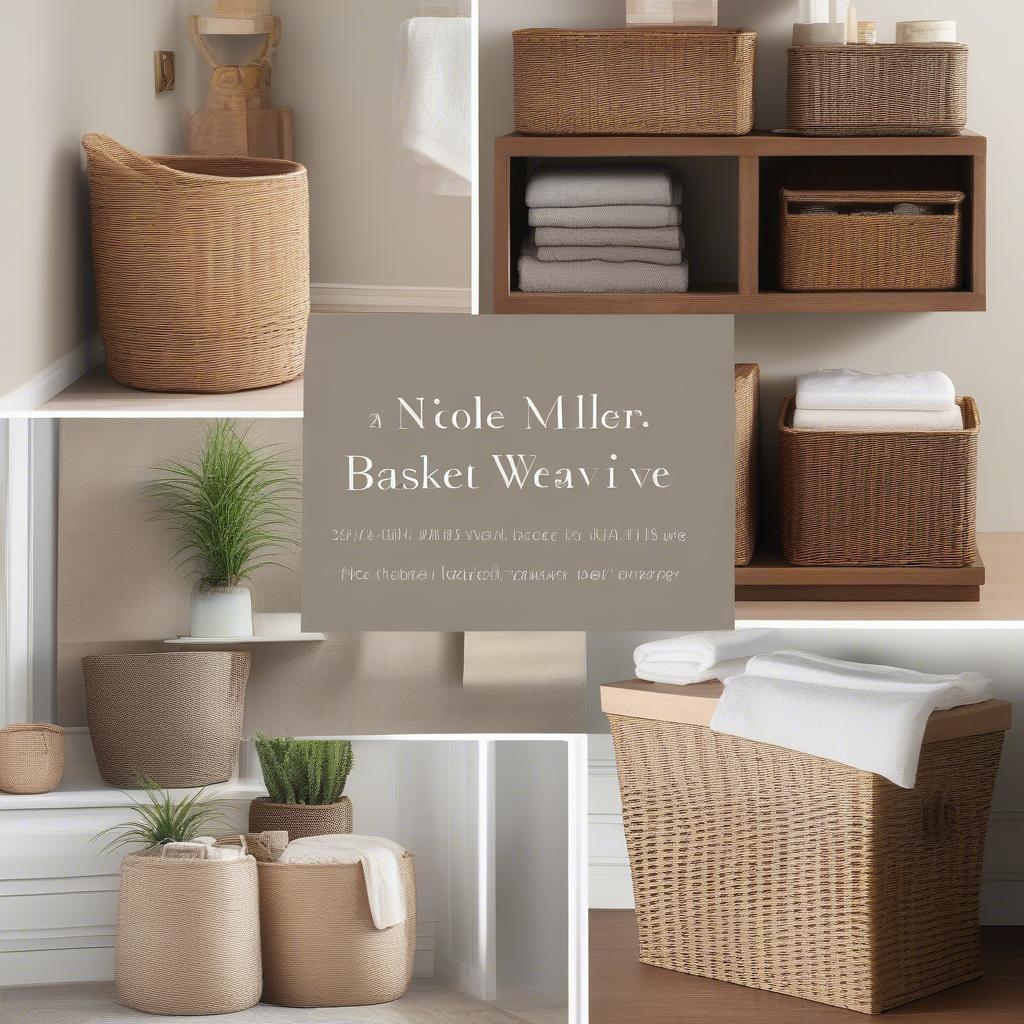 Styling Nicole Miller Baskets in Home Decor