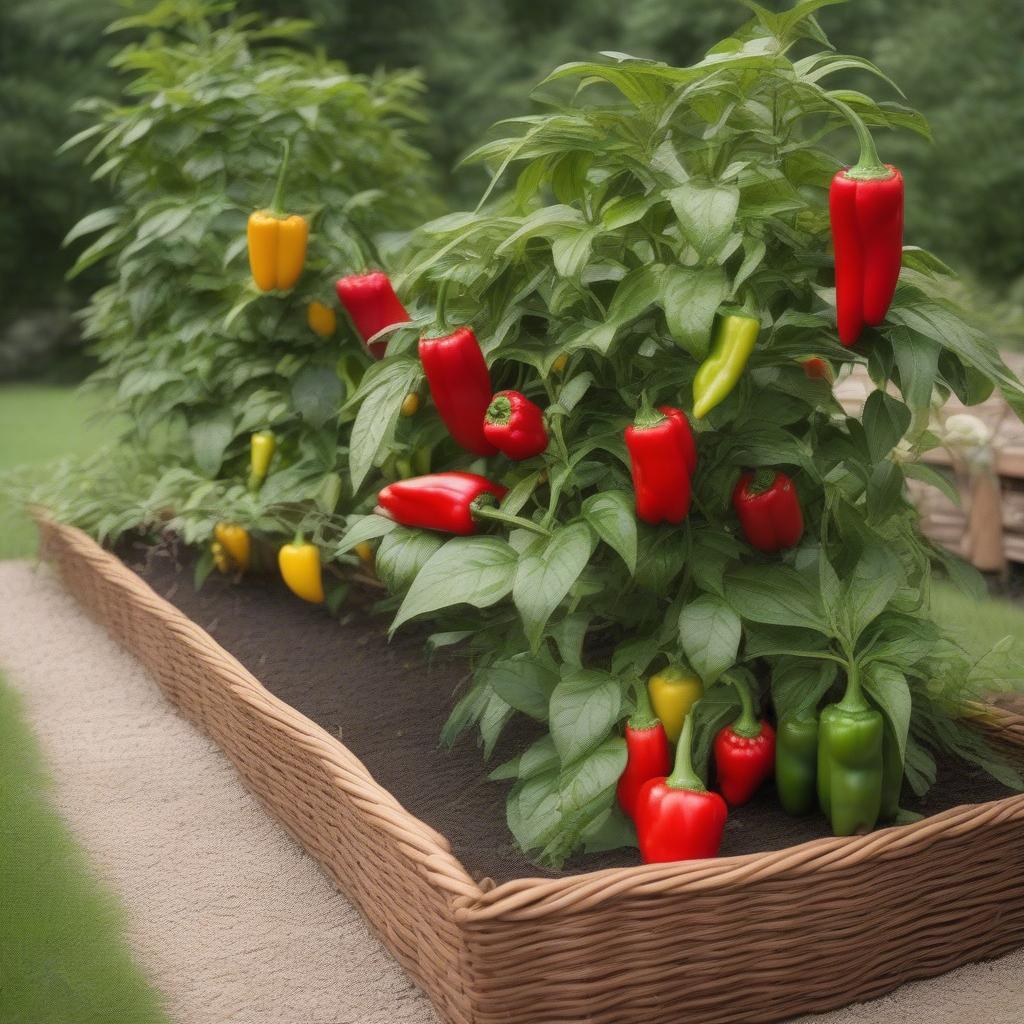 Successful Basket Weave for Peppers