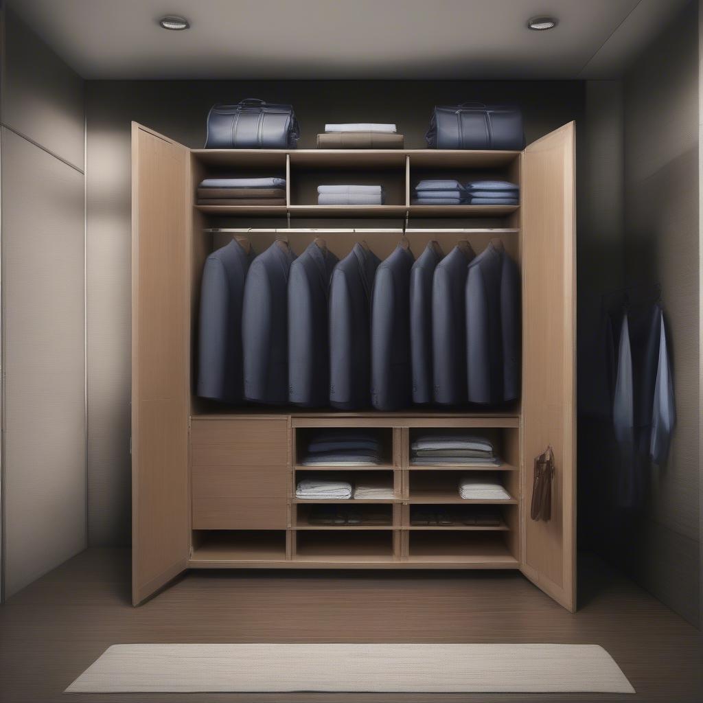 Suit Bags in Wardrobe