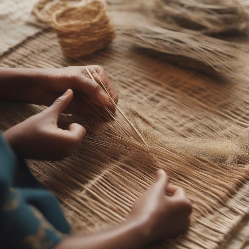 Surmic Basket Weaving Materials: Grasses, reeds, and palm leaves are commonly used.