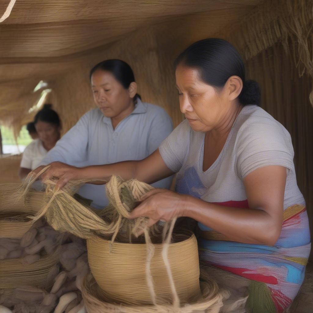 Sustainable production of ata woven bags