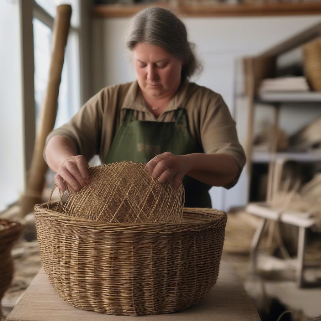 Sustainable Basket Weaving in Portland, Maine