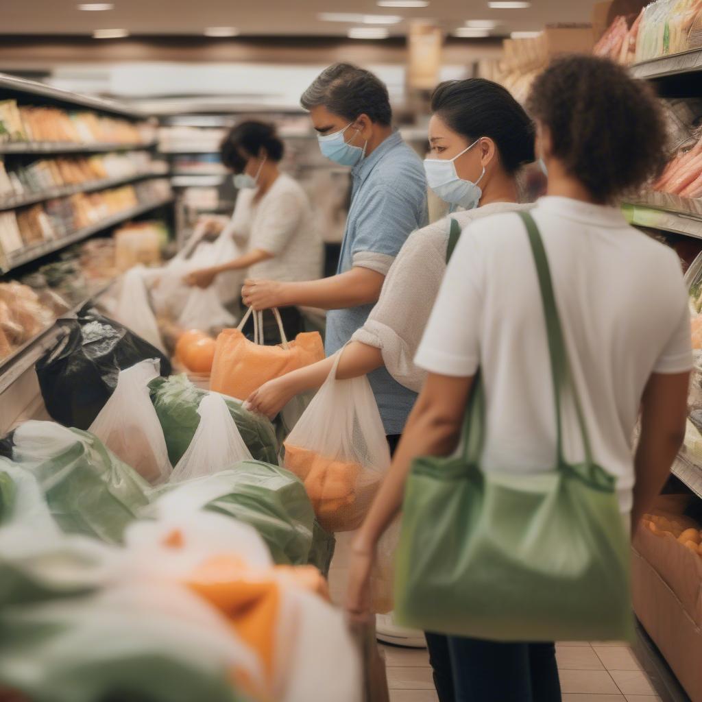 Sustainable Non-woven Bags in Use