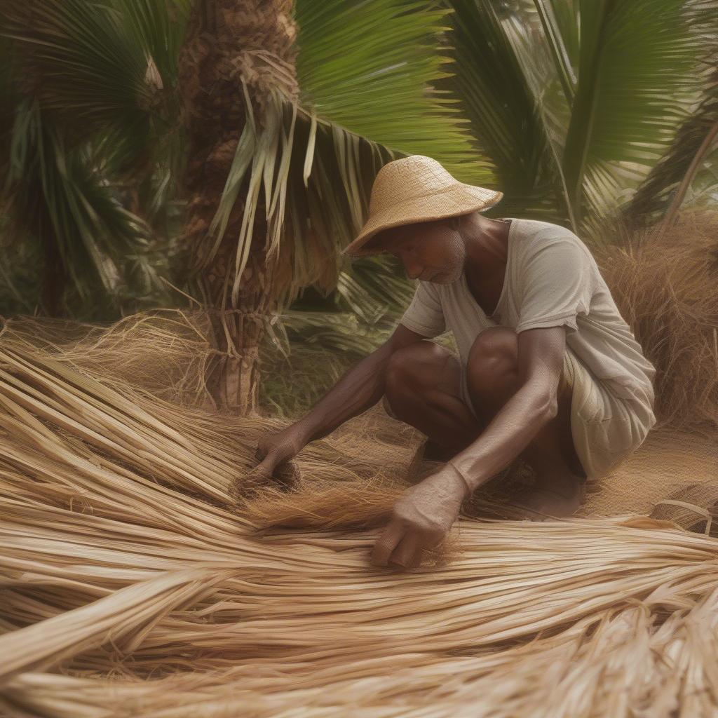 Sustainable Palm Frond Basketry