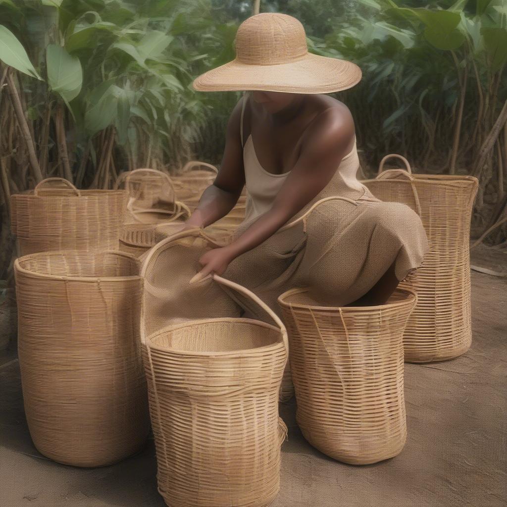 Sustainable Rattan Harvesting for Basket Bags