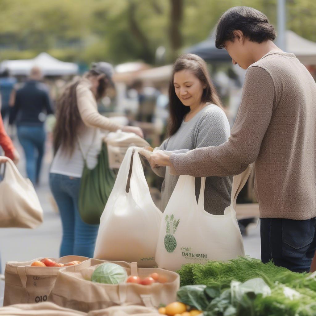 Sustainable Shopping with Non-Woven Bags