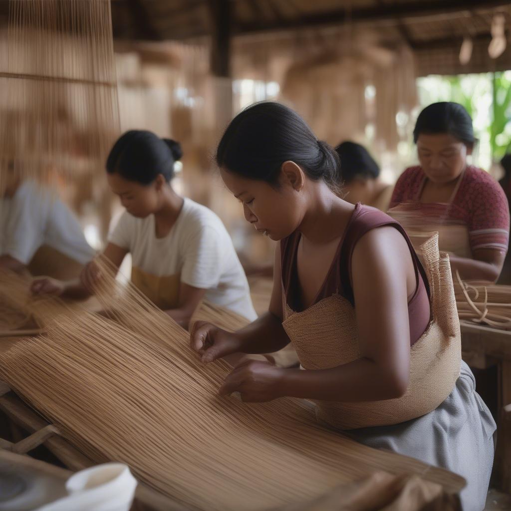 Sustainable Woven Tote Bag Production