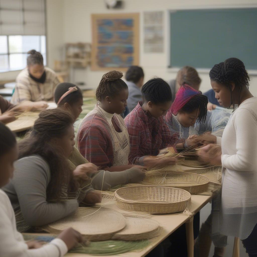 Learning Sweetgrass Basket Weaving Techniques