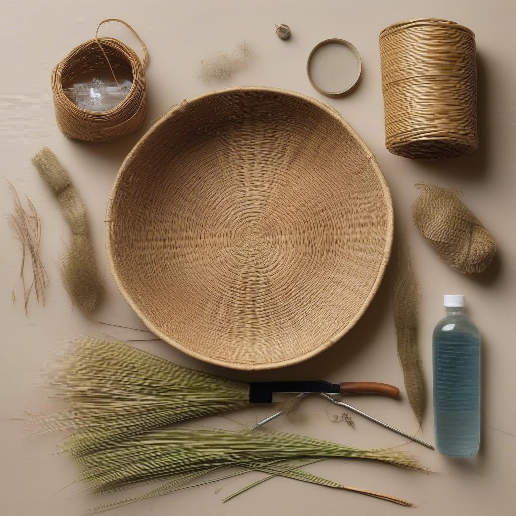 Sweetgrass Basket Weaving Tools and Materials