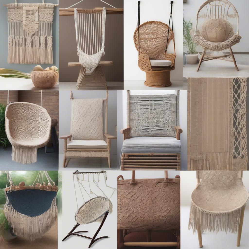 Different Swing Chair Weave Patterns