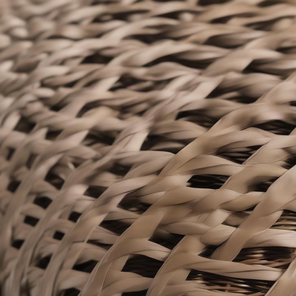 Synthetic and Recycled Basket Materials:  Polyethylene Wicker, Recycled Plastic