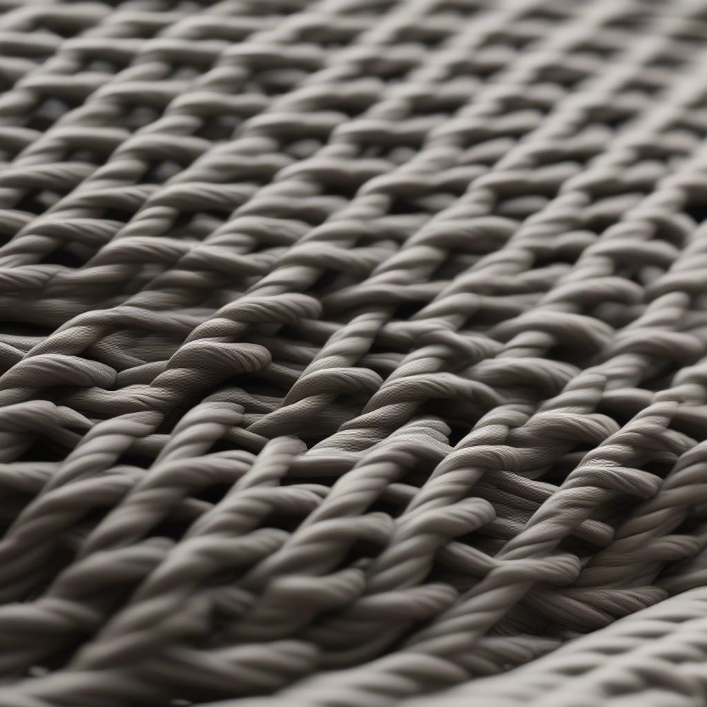 Synthetic ropes are durable and weather-resistant, perfect for outdoor furniture.