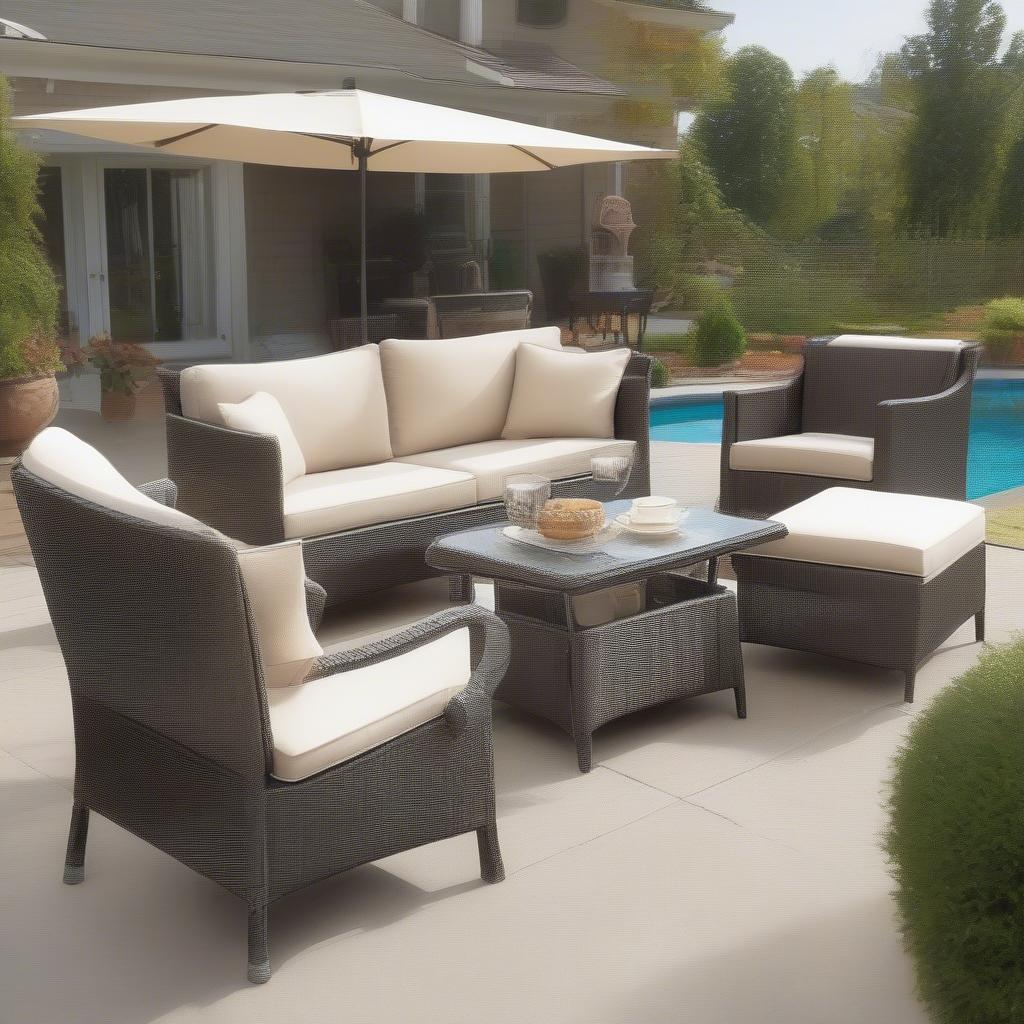 Synthetic Weave Patio Furniture Set