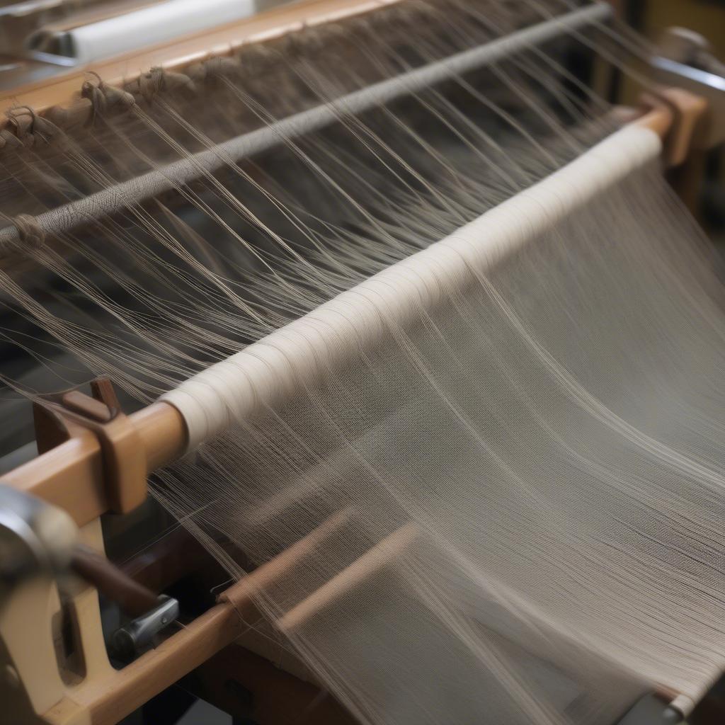 Setting up a Table Weaving Machine