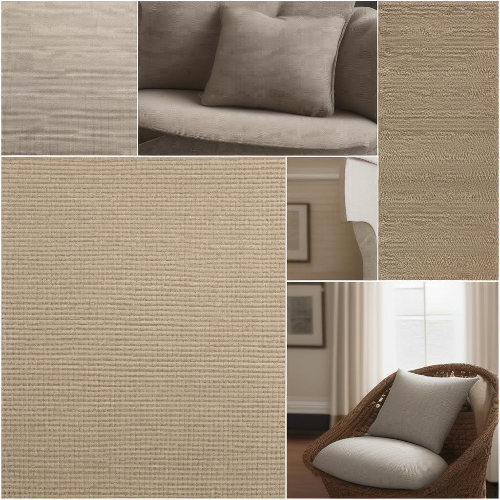 Tan Basket Weave Upholstery in Different Room Styles