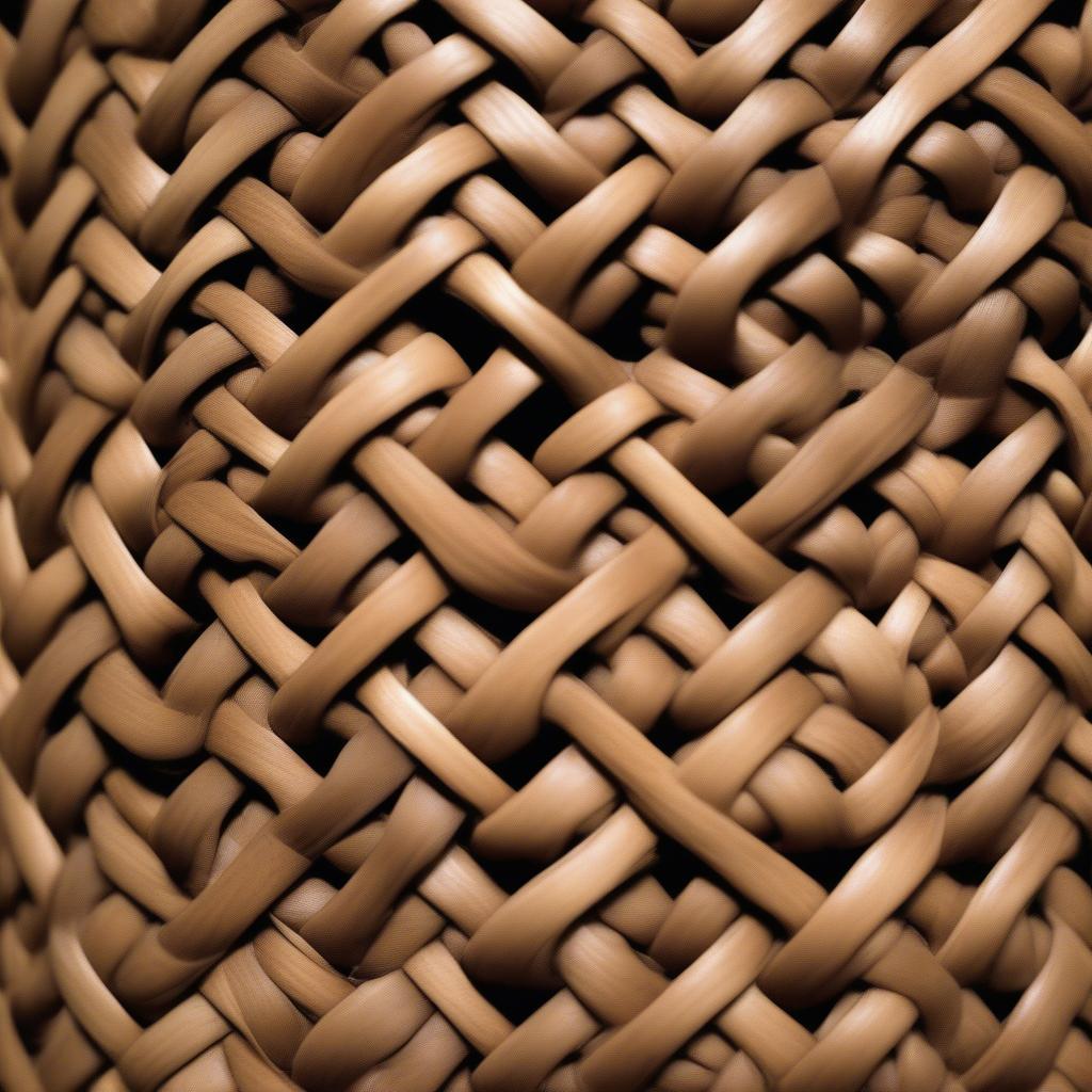 Close-up view of a temptations basket weave pattern