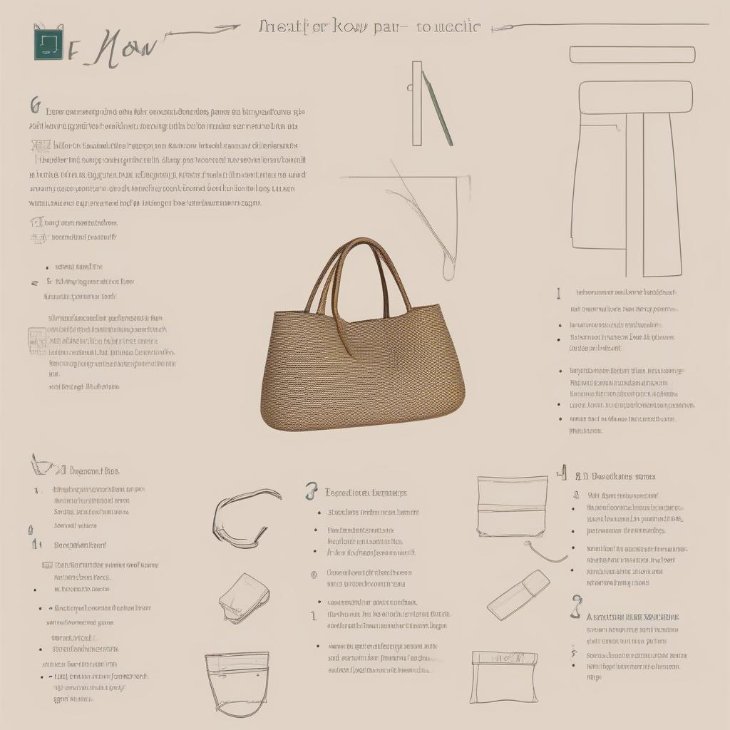 The Row woven bag care instructions