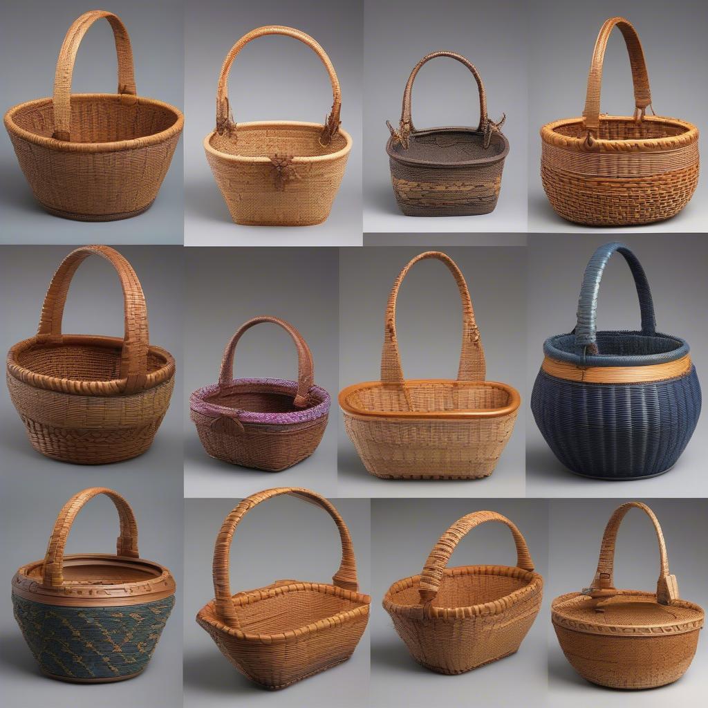 Examples of Tim Parsons' Signature Nantucket Baskets