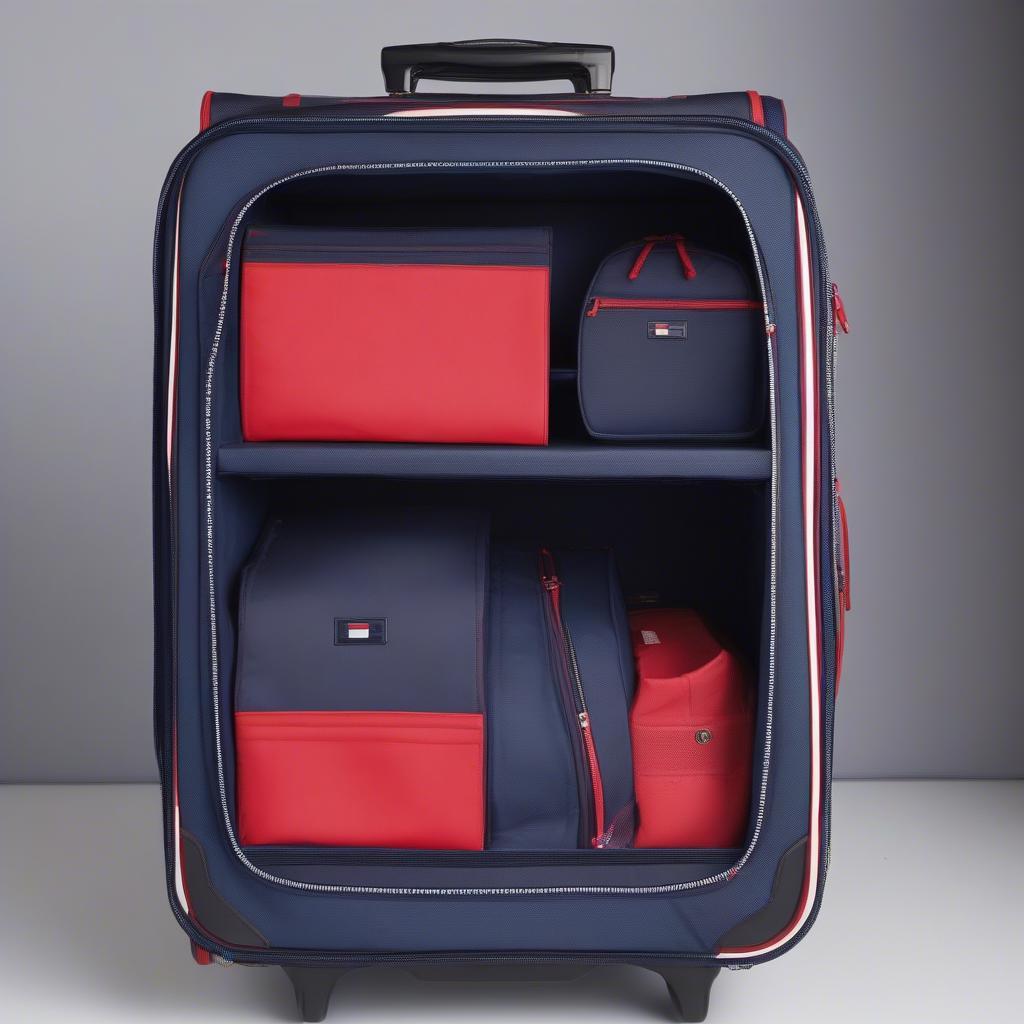 Interior view and features of the Tommy Hilfiger Trolley