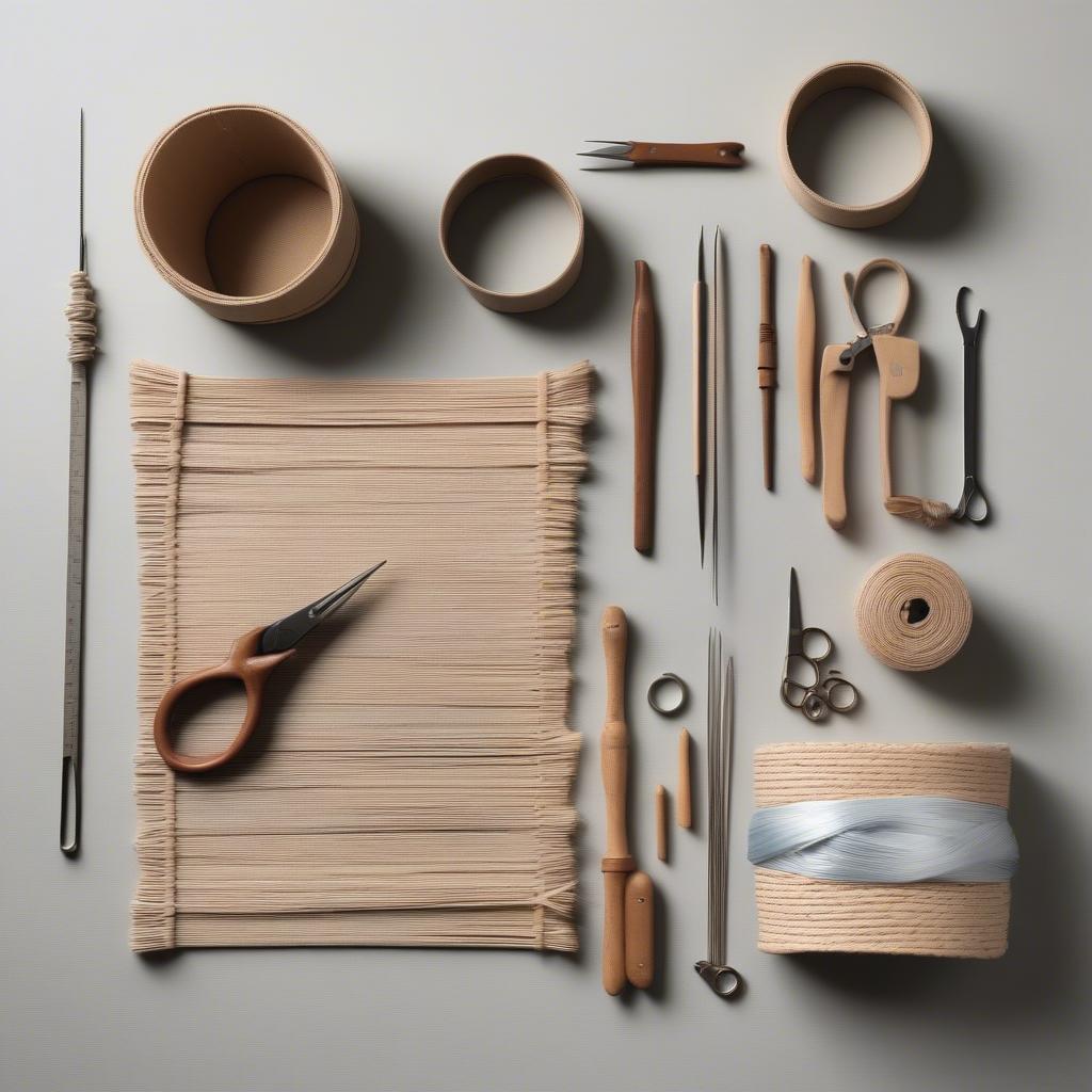 Tools and Materials for Wegner Chair Weaving