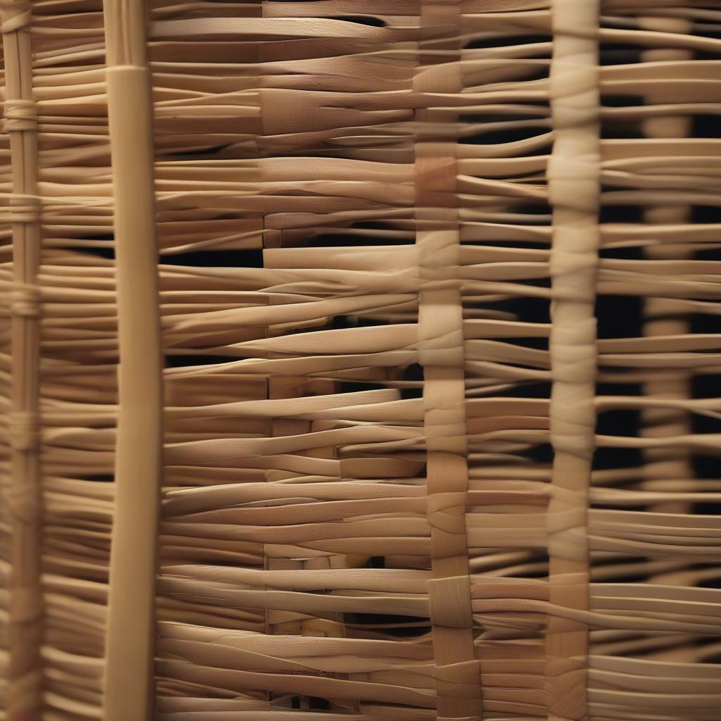 Traditional Chair Seat Weaving Patterns: Examples of rush, splint, and wicker weaves.