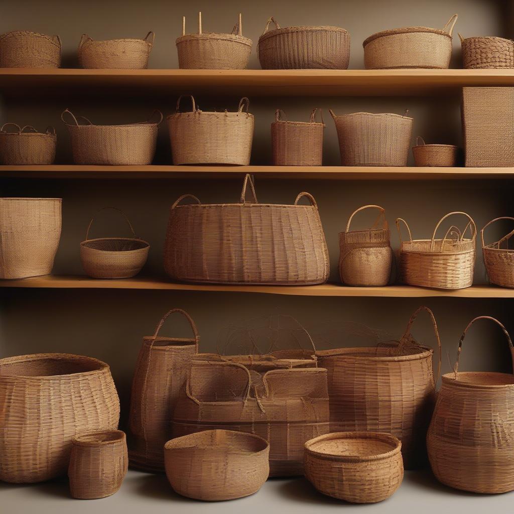 Display of Traditional Irish Baskets