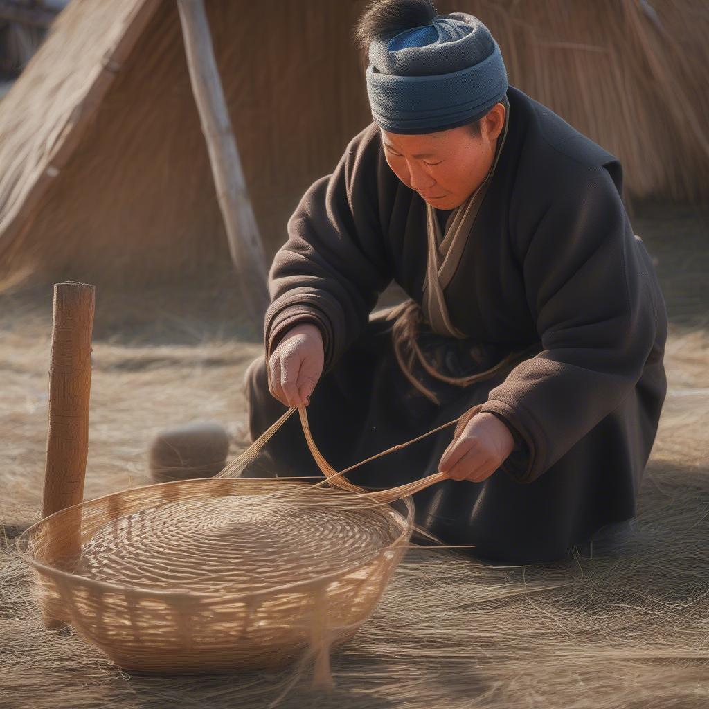 Traditional Mongolian Basket Weaving Techniques