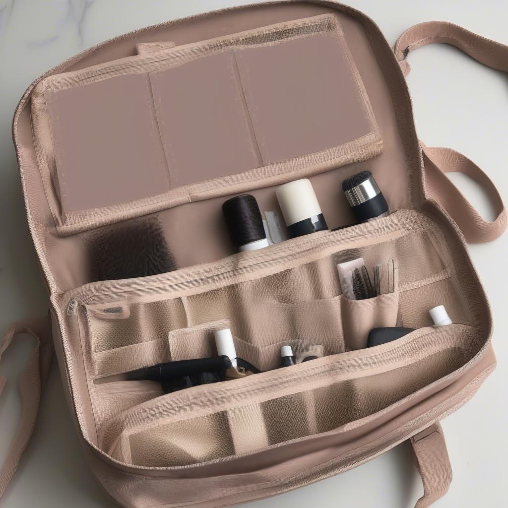 Travel Hair Weave Bag with Compartments for Organized Storage