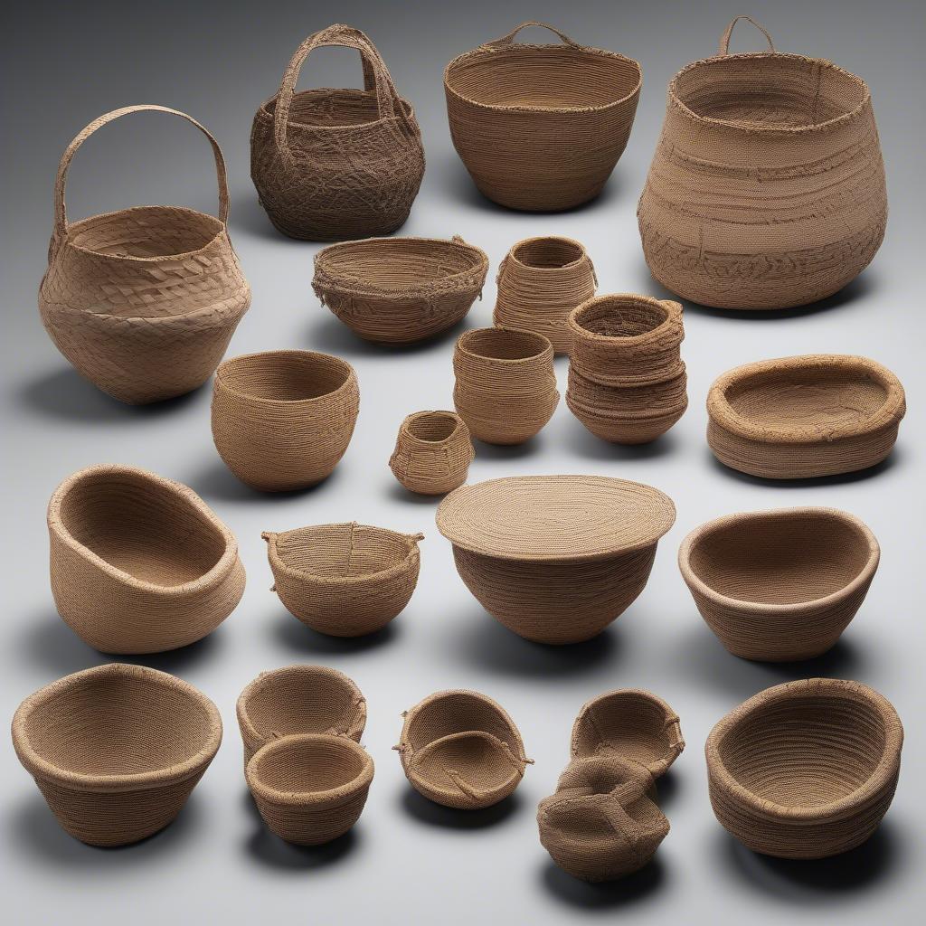 Ancient Triaxial Woven Baskets from Archaeological Digs