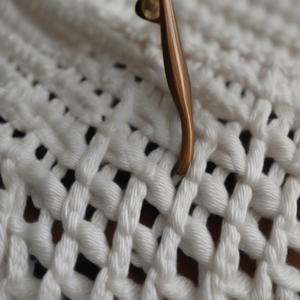 Tunisian Basket Weave Stitch Basic Tutorial