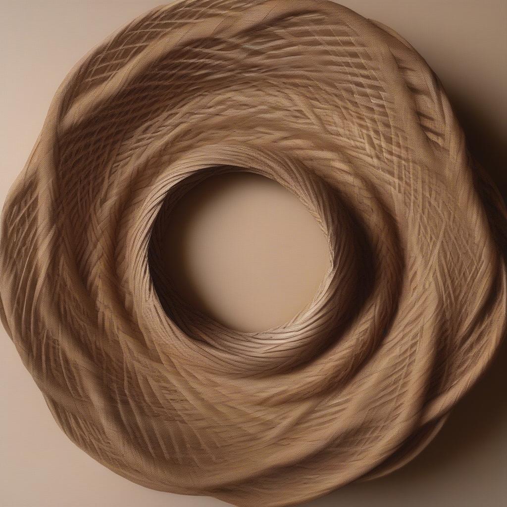 Examples of twining and coiling techniques in cardboard basket weaving.