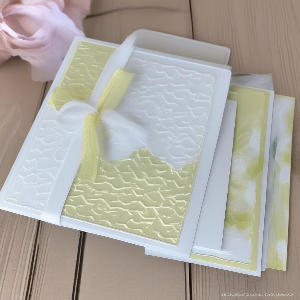 Using a Basket Weave Embossing Folder with a Die-Cut Machine