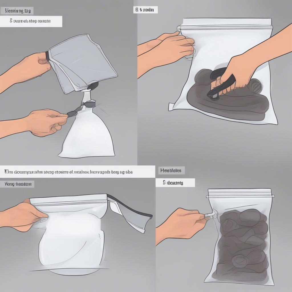 Vacuum Sealing Process for Hanging Storage Bag