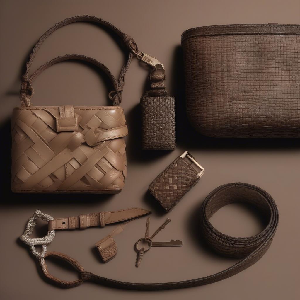 Valentino Basket Weave Accessories