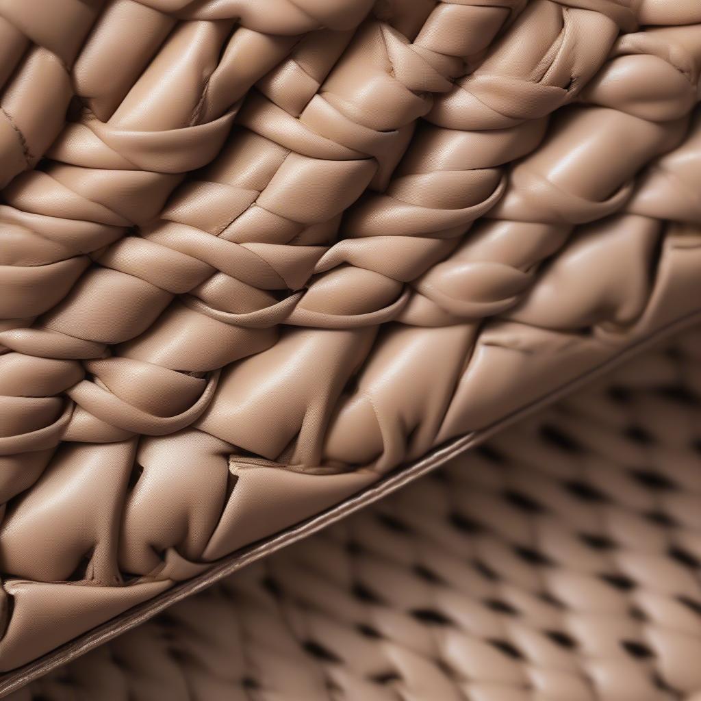 Close Up of Valentino Ibiza Bag Woven Detail