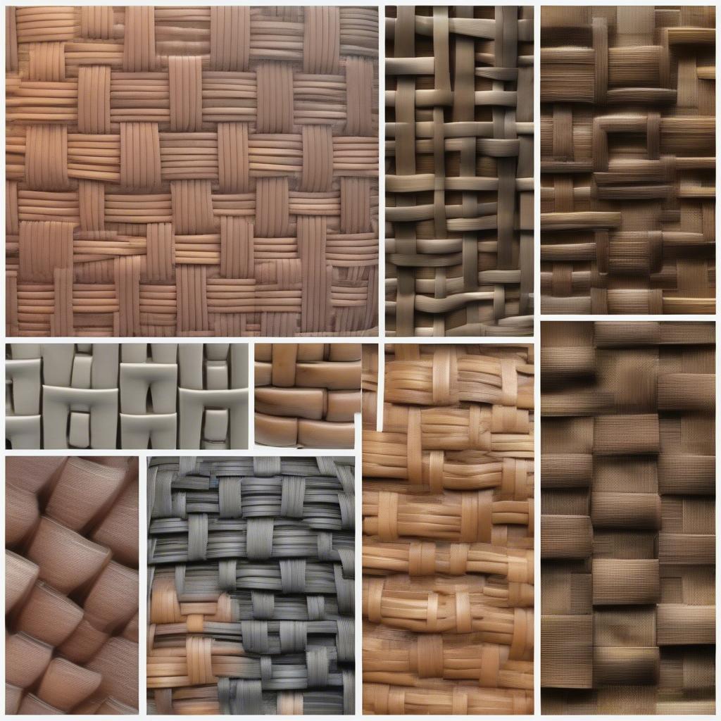 Variations of the basket weave pattern on Berger pottery